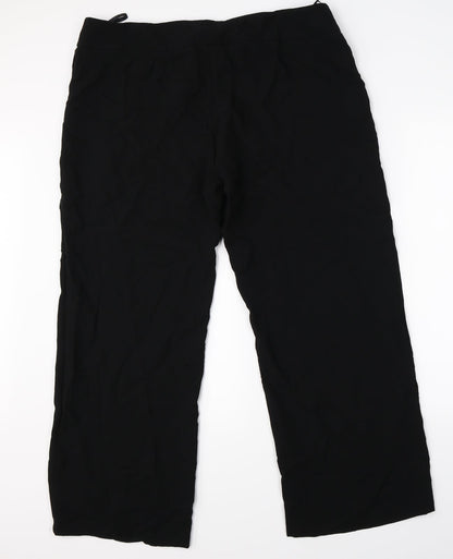 Womens UK Size 20 Marks & Spencer Regular Fit Dress Pants Black Trousers