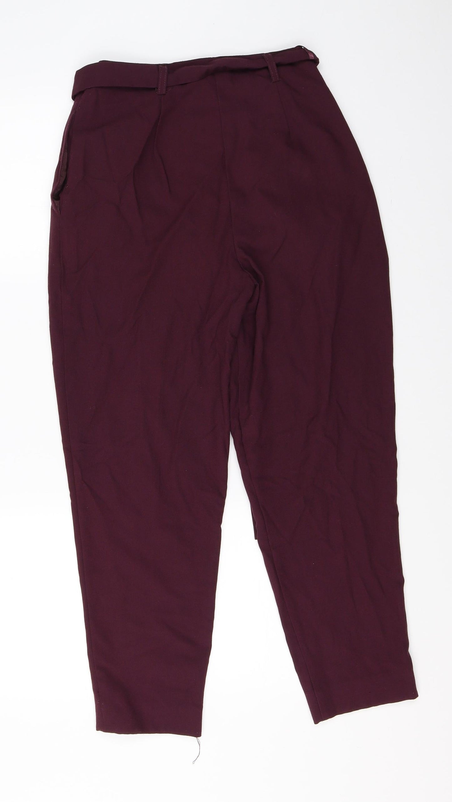 New Look Womens Purple   Cropped Trousers Size 8 L24 in