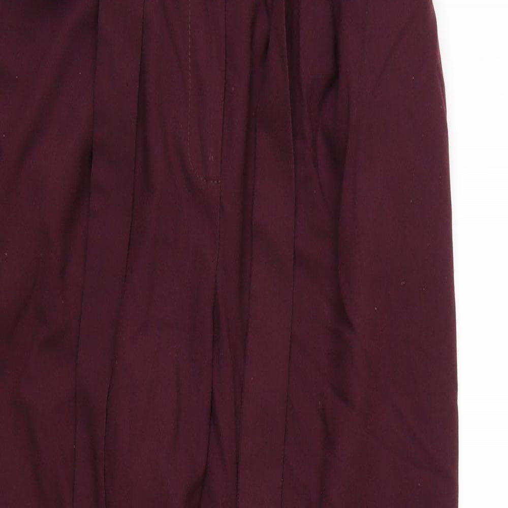 New Look Womens Purple   Cropped Trousers Size 8 L24 in