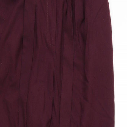 New Look Womens Purple   Cropped Trousers Size 8 L24 in