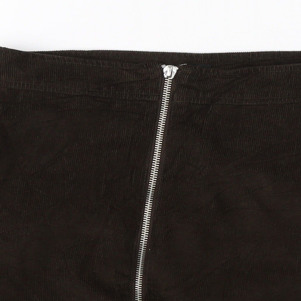 NEXT Womens Green  Corduroy A-Line Skirt Size 6