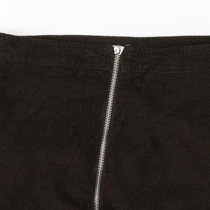 NEXT Womens Green  Corduroy A-Line Skirt Size 6