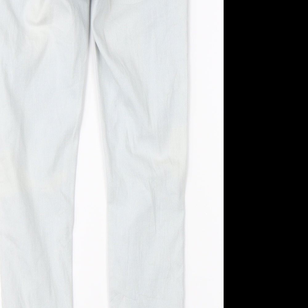 Zara Womens Blue  Denim Straight Jeans Size 8 L25 in