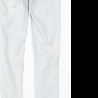 Zara Womens Blue  Denim Straight Jeans Size 8 L25 in