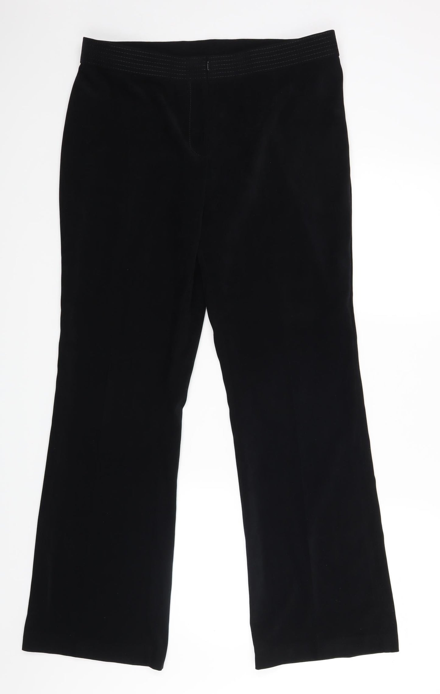 M&S Womens Black   Dress Pants Trousers Size 14 L25 in