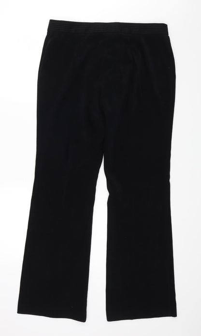 M&S Womens Black   Dress Pants Trousers Size 14 L25 in
