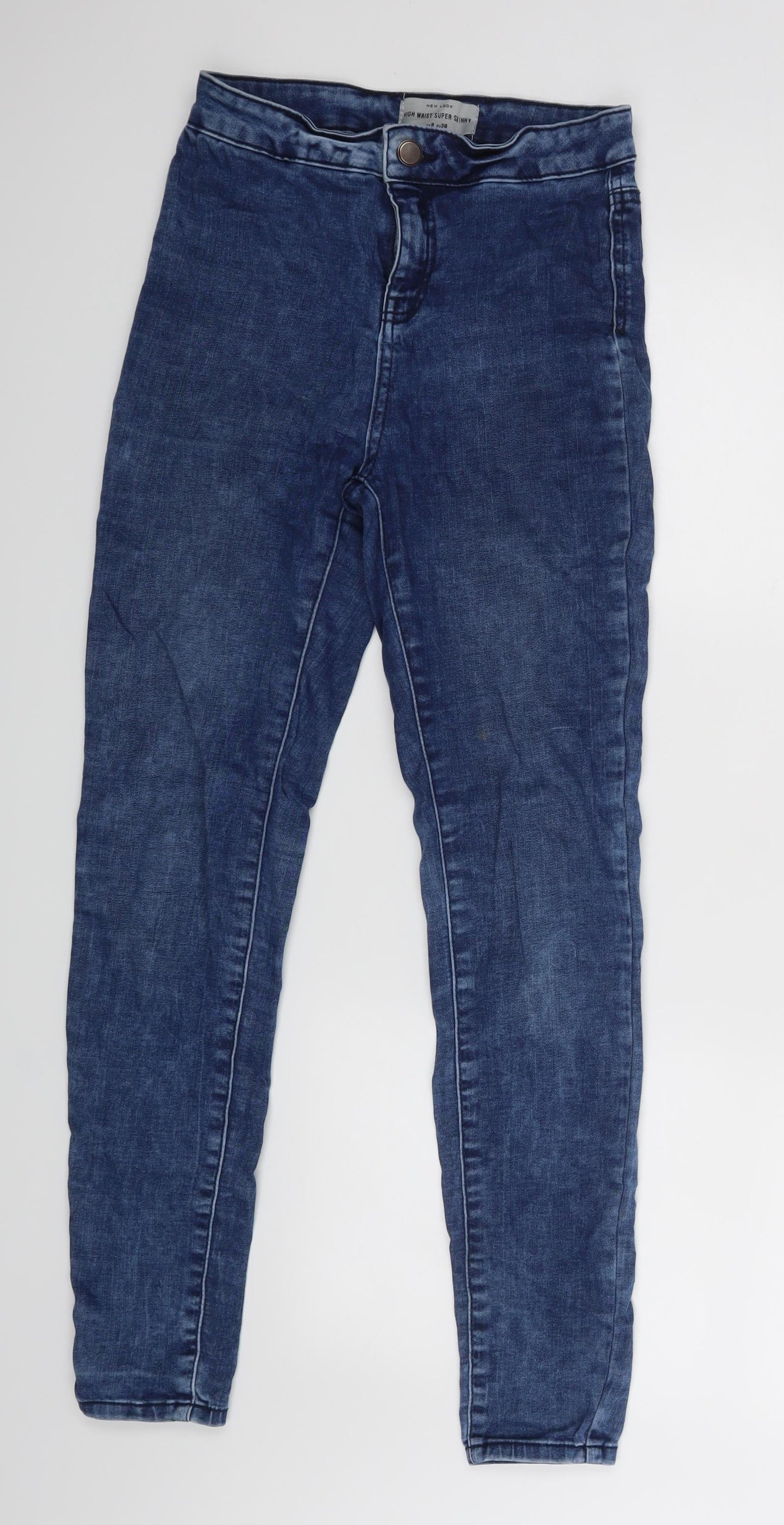 New Look Womens Blue   Skinny Jeans Size 8 L27 in
