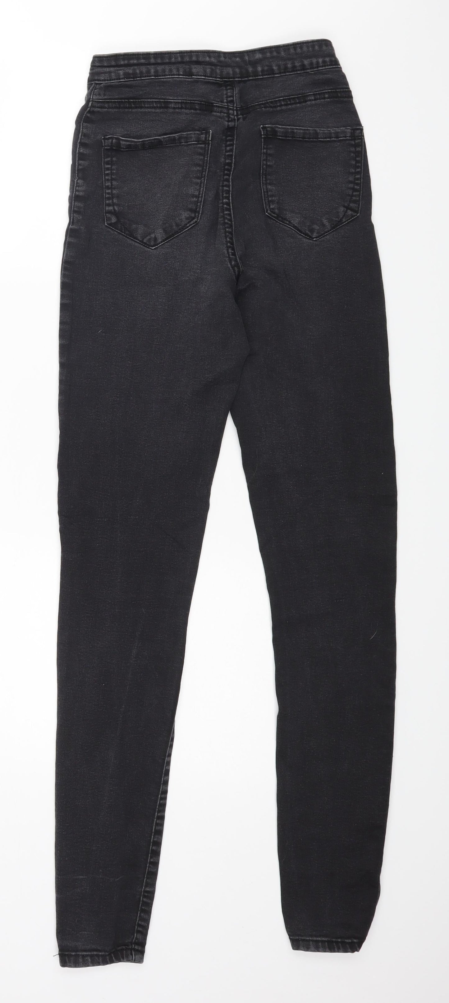 Denim & Co. Womens Black   Skinny Jeans Size 8 L29 in