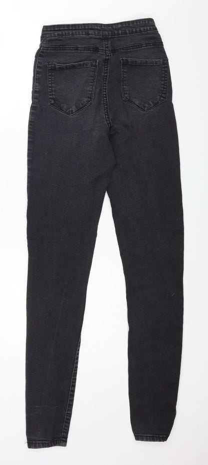 Denim & Co. Womens Black   Skinny Jeans Size 8 L29 in