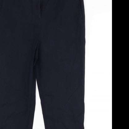 M&S Womens Blue   Dress Pants Trousers Size 10 L24 in