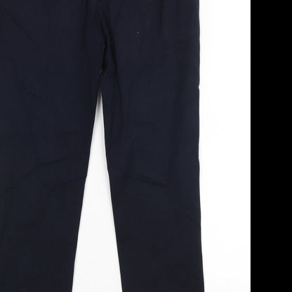 M&S Womens Blue   Dress Pants Trousers Size 10 L24 in