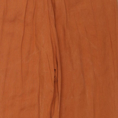 Womens UK Size 14 M&S Regular Fit  Brown Trousers
