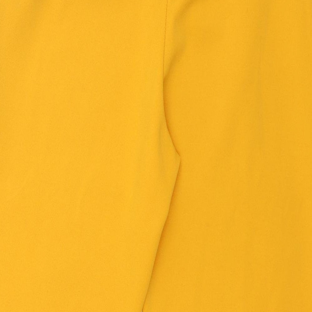 Juliet Womens Yellow   Trousers  Size 10 L25 in
