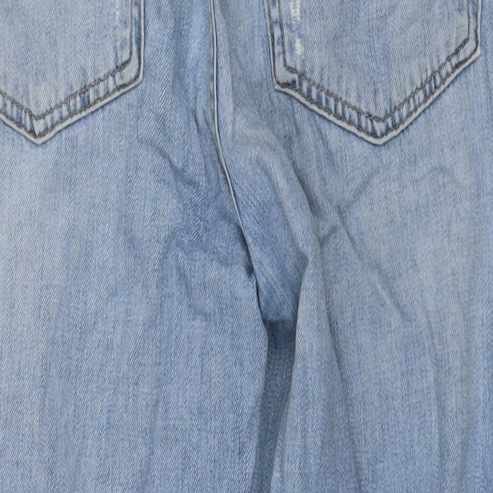 Topshop Womens Blue   Straight Jeans Size 30 L30 in
