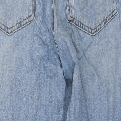 Topshop Womens Blue   Straight Jeans Size 30 L30 in