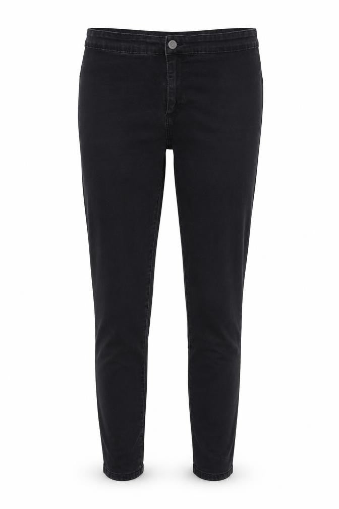 Womens UK Size 12 Denim & Co. Regular Fit Straight Black Jeans