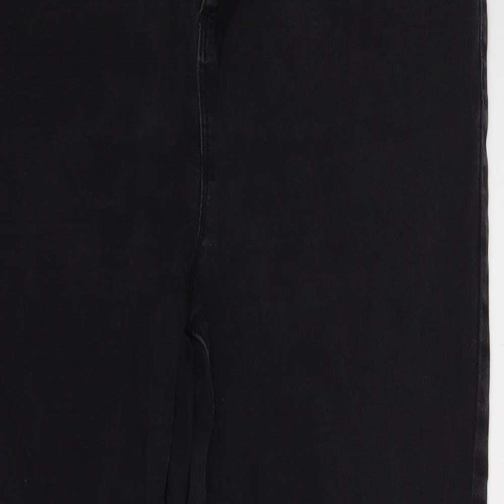 Denim & Co. Womens Black   Straight Jeans Size 12 L25 in