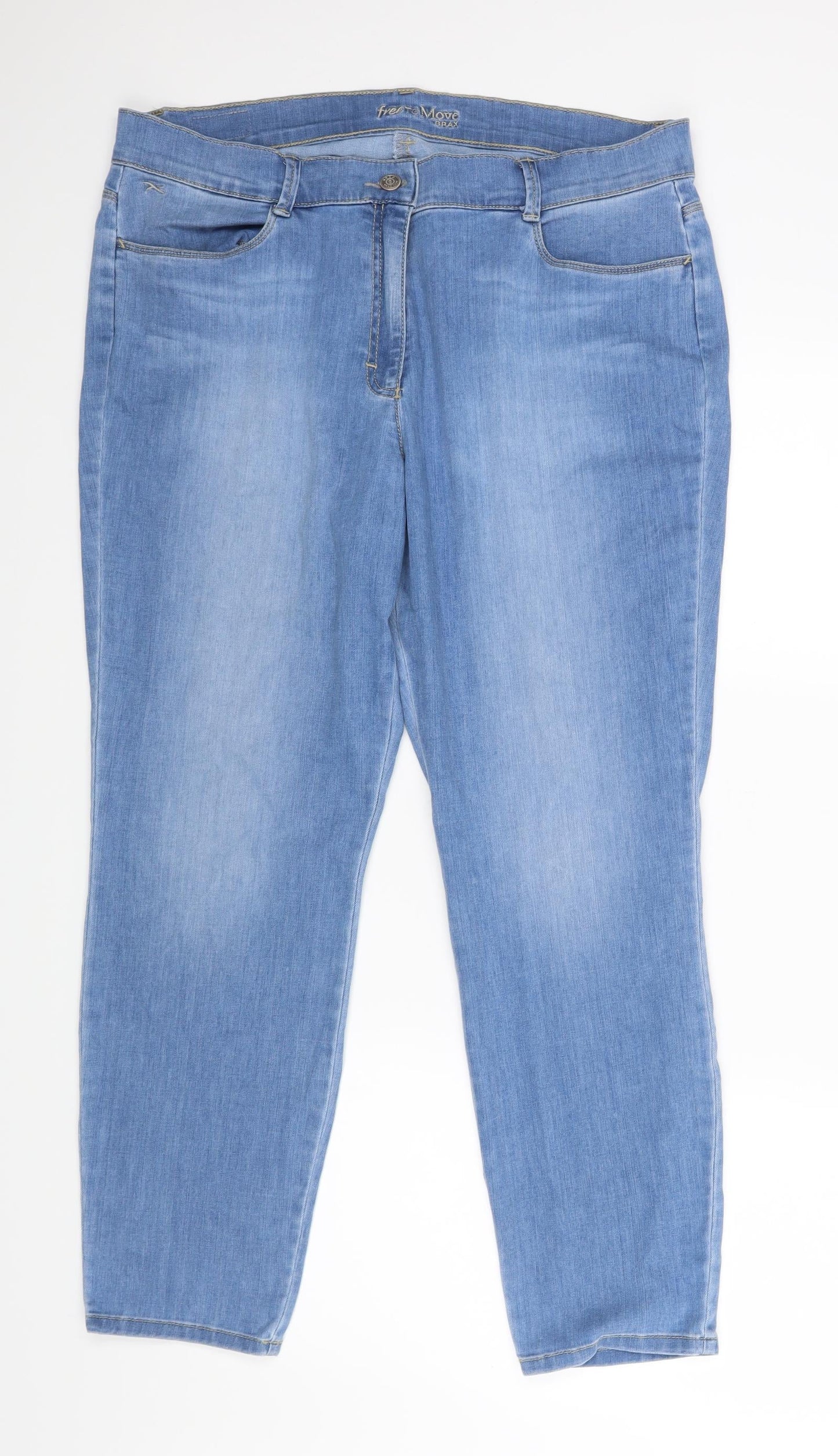 BRAX Womens Blue   Straight Jeans  L26 in