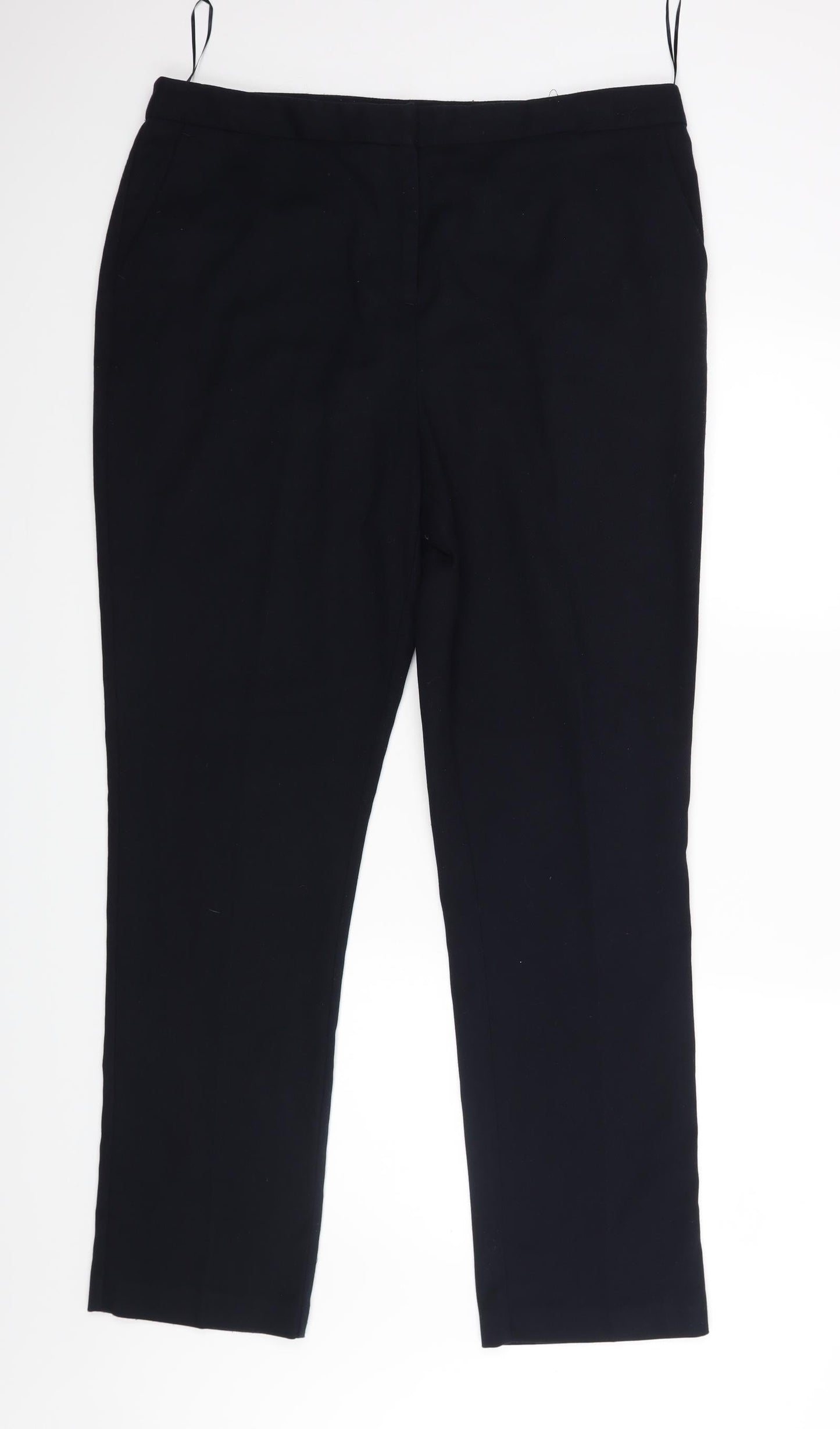 Womens UK Size 12 Papaya Regular Fit Dress Pants Blue Trousers