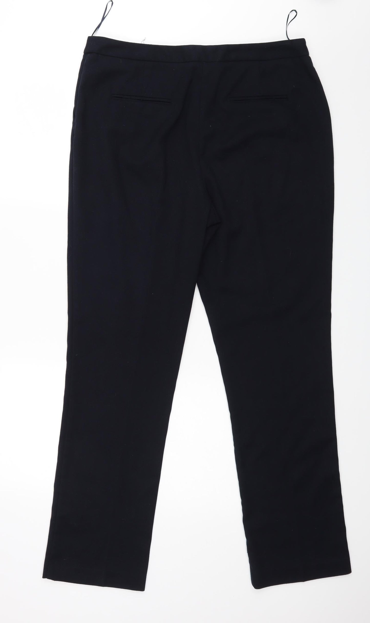 Womens UK Size 12 Papaya Regular Fit Dress Pants Blue Trousers