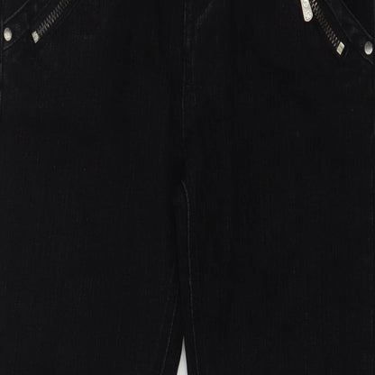 C&A Womens Black   Straight Jeans  L27 in
