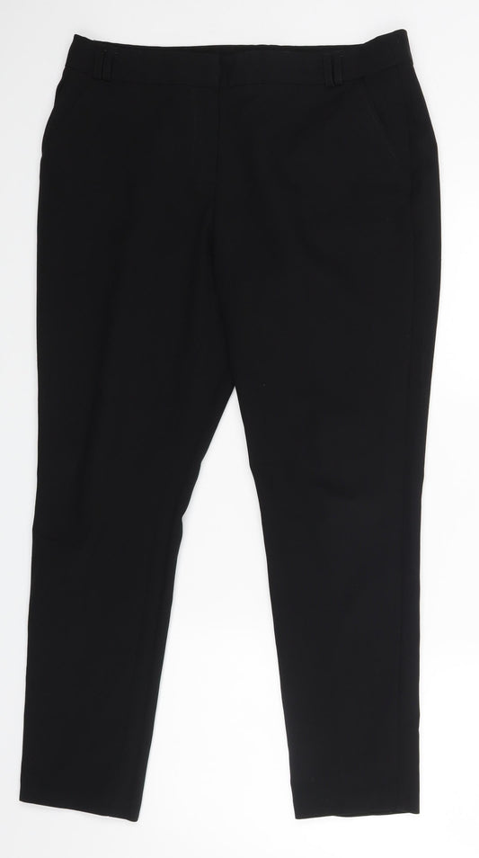 Womens UK Size 12 Atmosphere Regular Fit Dress Pants Black Trousers