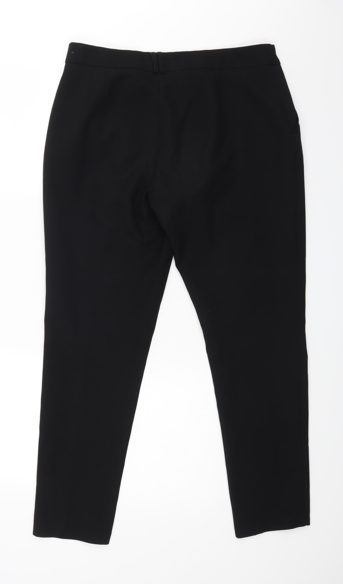 Womens UK Size 12 Atmosphere Regular Fit Dress Pants Black Trousers
