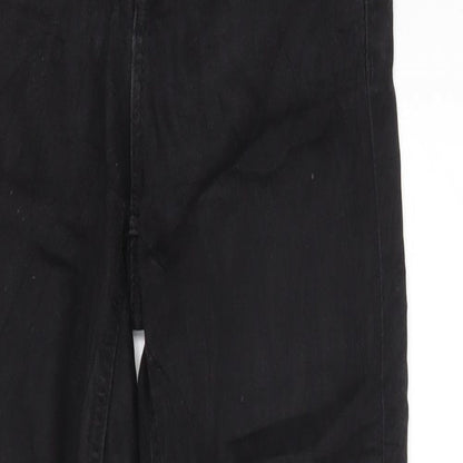 Womens UK Size XS VILA Regular Fit Skinny Black Jeans