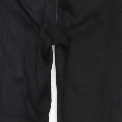 Womens UK Size XS VILA Regular Fit Skinny Black Jeans