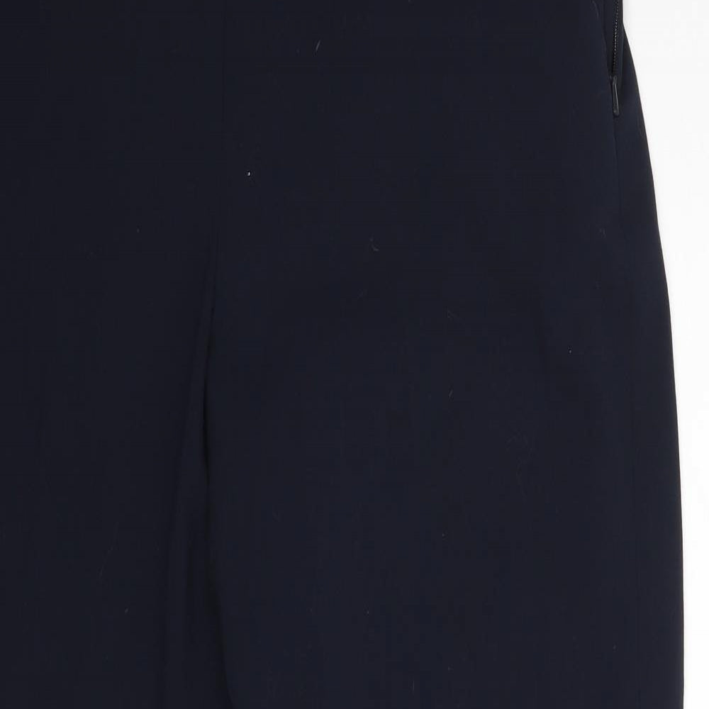 Womens UK Size 12 Preworn Regular Fit Dress Pants Blue Trousers