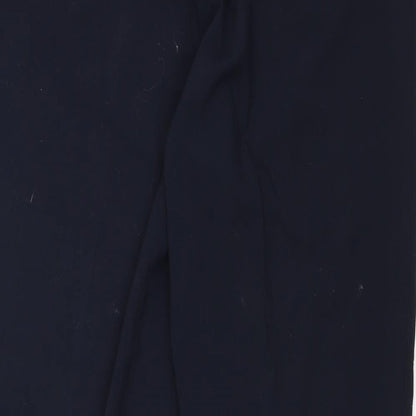 Womens UK Size 12 Preworn Regular Fit Dress Pants Blue Trousers