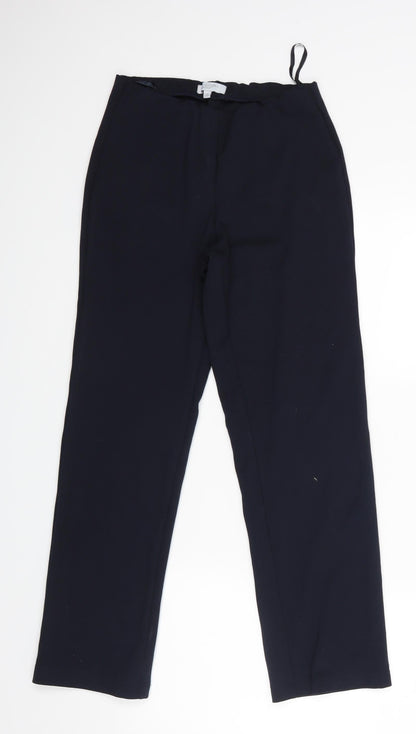 Womens UK Size 10 Principles Regular Fit Dress Pants Blue Trousers