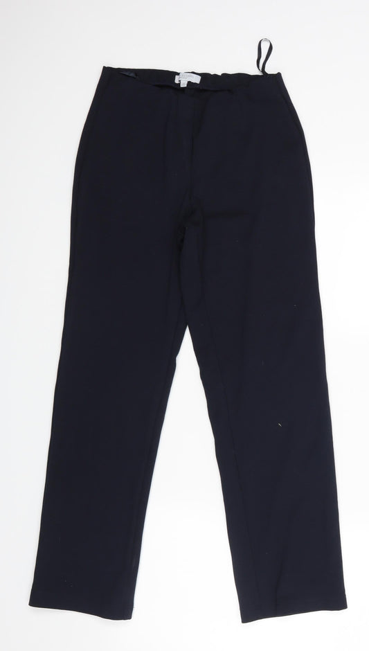 Womens UK Size 10 Principles Regular Fit Dress Pants Blue Trousers