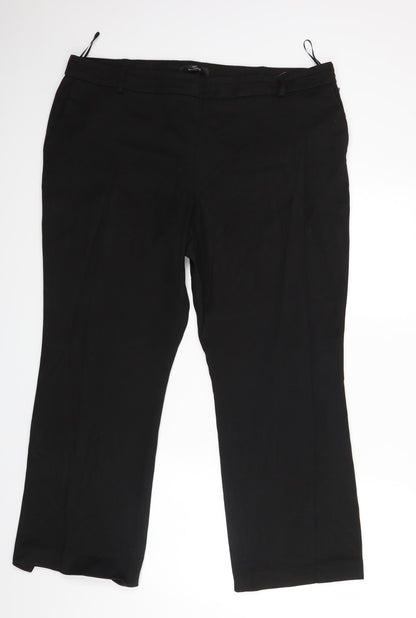 Womens UK Size 20 NEXT Regular Fit Dress Pants Brown Trousers
