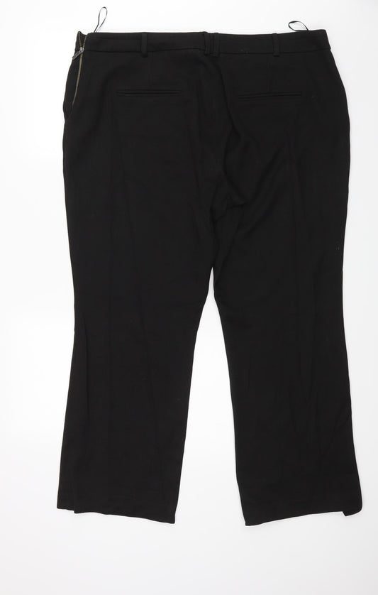 Womens UK Size 20 NEXT Regular Fit Dress Pants Brown Trousers