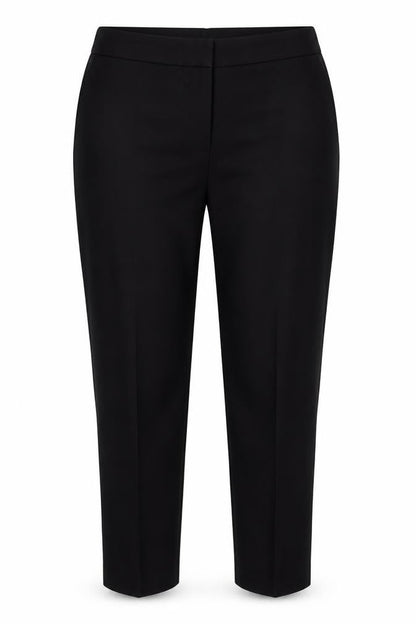 Womens UK Size 14 Papaya Regular Fit Dress Pants Black Trousers