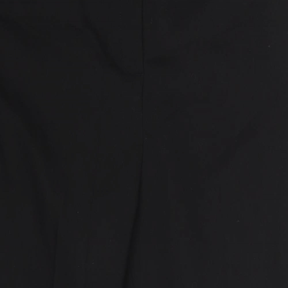 Womens UK Size 14 Papaya Regular Fit Dress Pants Black Trousers