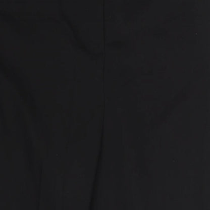 Womens UK Size 14 Papaya Regular Fit Dress Pants Black Trousers