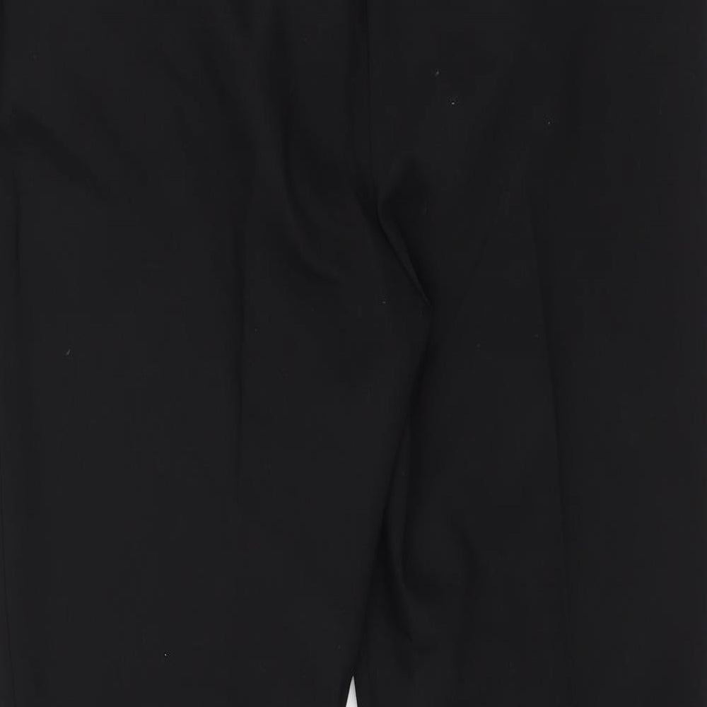Womens UK Size 14 Papaya Regular Fit Dress Pants Black Trousers