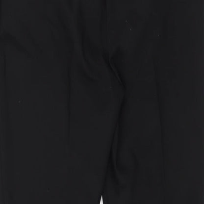 Womens UK Size 14 Papaya Regular Fit Dress Pants Black Trousers