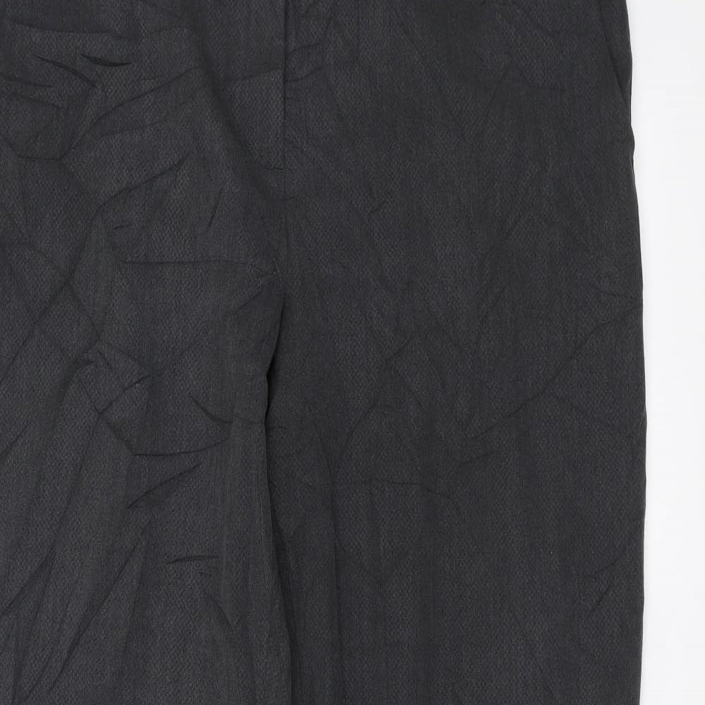 Womens UK Size 18 Marks and Spencer Regular Fit Dress Pants Grey Trousers
