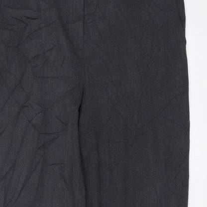 Womens UK Size 18 Marks and Spencer Regular Fit Dress Pants Grey Trousers