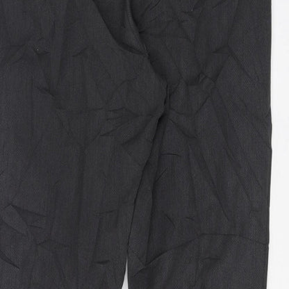 Womens UK Size 18 Marks and Spencer Regular Fit Dress Pants Grey Trousers