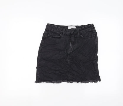 New Look Womens Black   A-Line Skirt Size 8