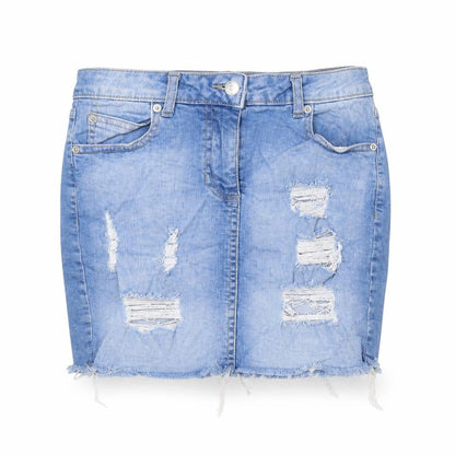 Womens UK Size 10 PARISIAN A-Line Denim Skirt
