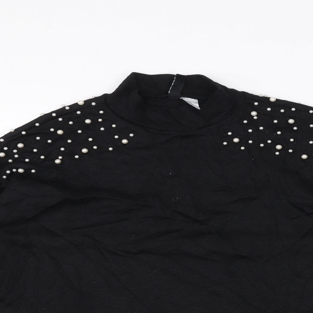 Womens UK Size S H&M Black Pullover Jumper
