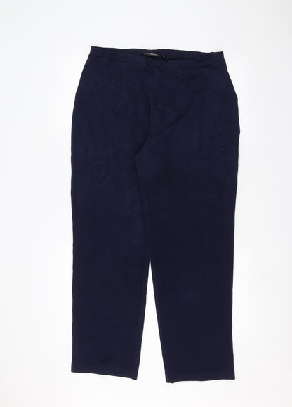 Susan Graver Womens Blue   Trousers  Size M L26 in