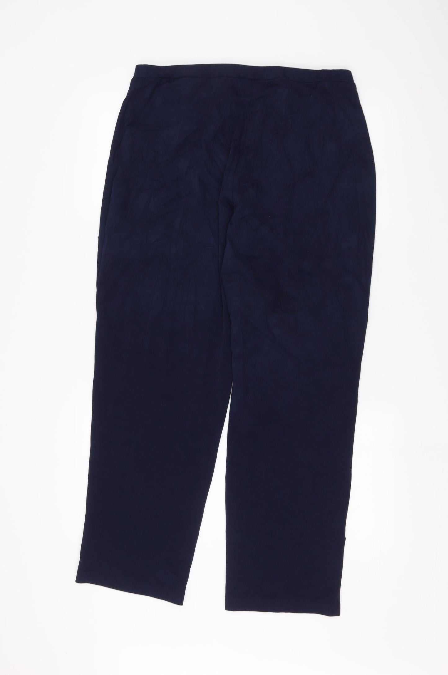 Susan Graver Womens Blue   Trousers  Size M L26 in