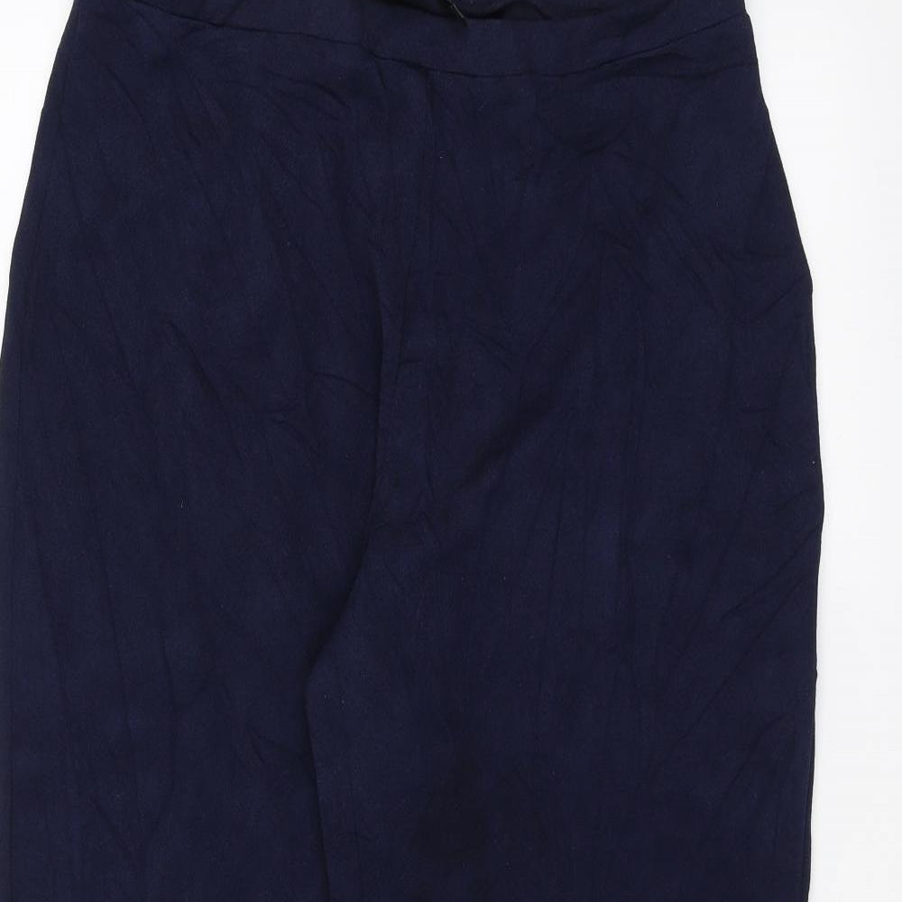 Susan Graver Womens Blue   Trousers  Size M L26 in