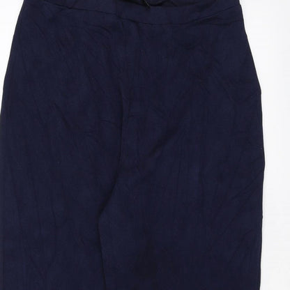 Susan Graver Womens Blue   Trousers  Size M L26 in